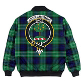 Clan Abercrombie Tartan Crest Bomber Jacket NL80 Abercrombie Tartan Tartan Bomber Jacket